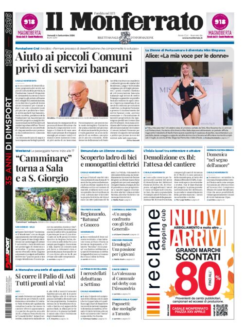 Il Monferrato - Edizione 64 del 04/09/2026